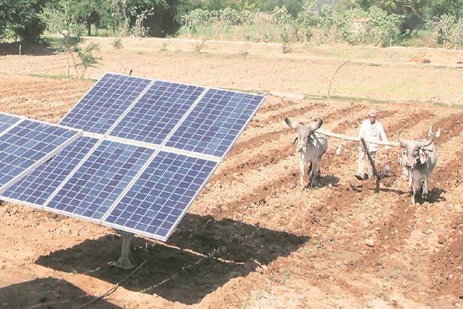 Gujarat unveils scheme to encourage farmers to use, produce solar power (Image: IE)