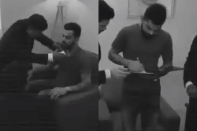 virat kohli, virat kohli beard, virat kohli bread insurance, virat kohli beard insured, virat kohli gets beard insured, kohli beard, virat kohli video, virat kohli beard insurance video, sports news