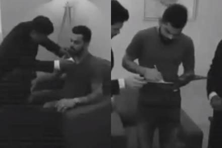 virat kohli, virat kohli beard, virat kohli bread insurance, virat kohli beard insured, virat kohli gets beard insured, kohli beard, virat kohli video, virat kohli beard insurance video, sports news