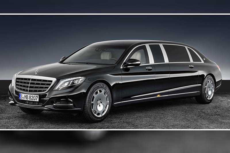 Mercedes Mayback S600 Pullman Guard: Claimed to be one of the safest vehicles in the world, the Mercedes Mayback S600 Pullman Guard is a stretched limousine. The car has been certified for the highest ballistic protection VR9. This means that the Mercedes Mayback S600 Pullman Guard can withstand a 15 kg TNT blast from a distance of just four metres. The car has been equipped with Airmatic suspension along with driver assistance systems. The car gets power from a 6.0-litre V12 engine that is good for 530 bhp of power and 800 Nm of torque.