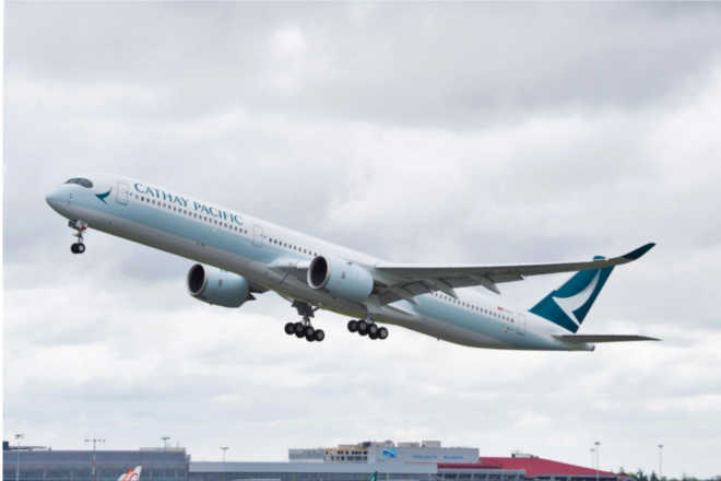 Cathay Pacific operated the longest biofuel delivery flight at the time when taking delivery of its first Airbus A350-900 aircraft in 2016