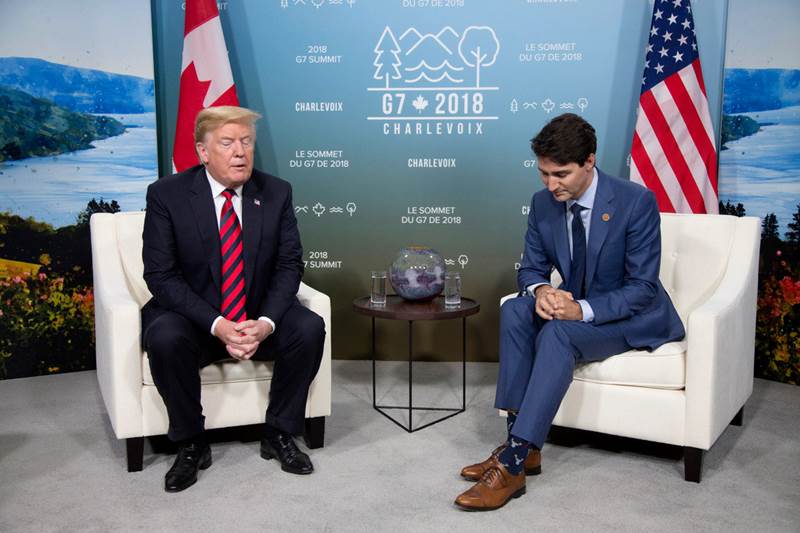 US President Donald Trump dramatically withdrew his endorsement of a joint statement at the end of a G7 summit in a row over trade, accusing the summit's chairman Justin Trudeau of dishonesty. "Based on Justin's false statements at his news conference, and the fact that Canada is charging massive tariffs to our US farmers, workers and companies, I have instructed our US Reps not to endorse the Communique," Trump said in tweet sent from on board Air Force One.