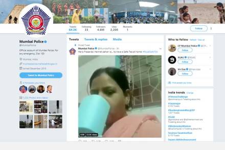 Mumbai Police, Mumbai Police tweet, Mumbai Police on chai pi lo, chai pi lo aunty, viral meme of chai pilo aunty, Mumbai Police viral tweet, Mumbai Police tweet, Mumbai Police news, india news