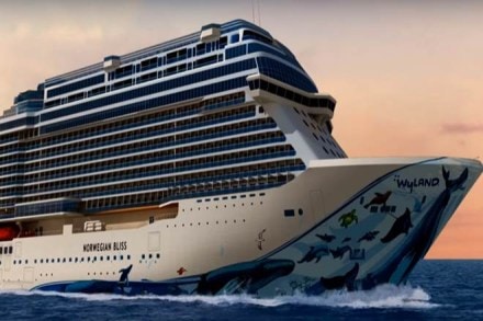 The ship has been built at a cost of $1 billion and is owned by Norwegian Cruise Line Holdings Ltd. It is set for its voyage when it will ply Alaskan waters this summer and the Caribbean in the winter. 