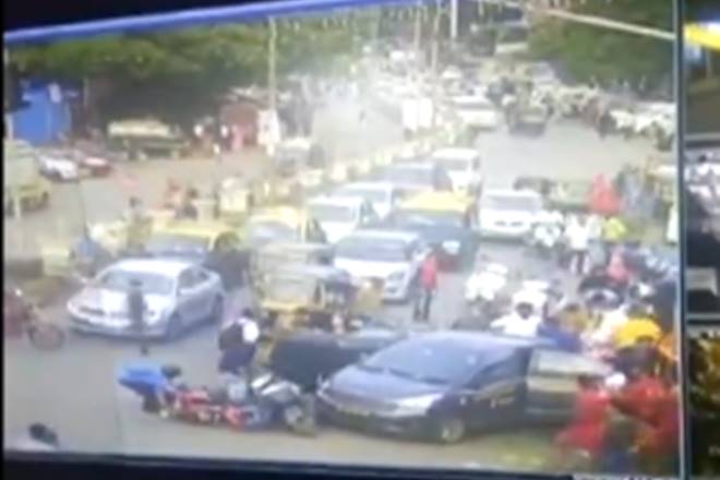 Shocking CCTV footage of overspeeding car losing control, ramming into ...