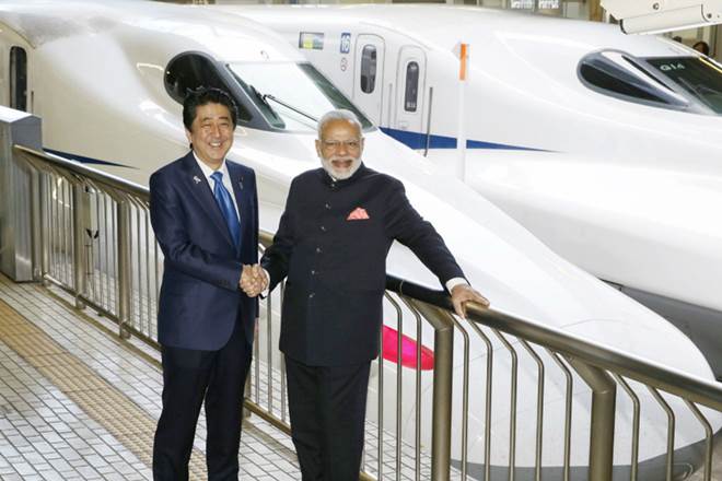 The bullet train will run between Ahmedabad and Mumbai covering a distance of 508 km. (Reuters)
