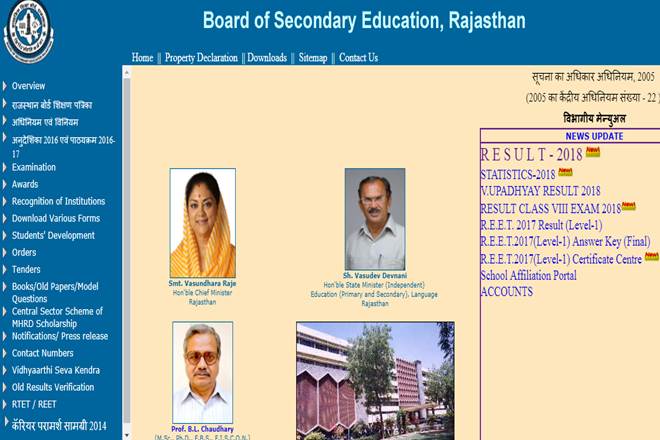 Rajasthan Board 10th result, Rajasthan Board 10th result 2018, RBSE Class 10 result, RBSE, rajeduboard.rajasthan.gov.in, rajresults.nic.in, indiaresults.com, examresults.net