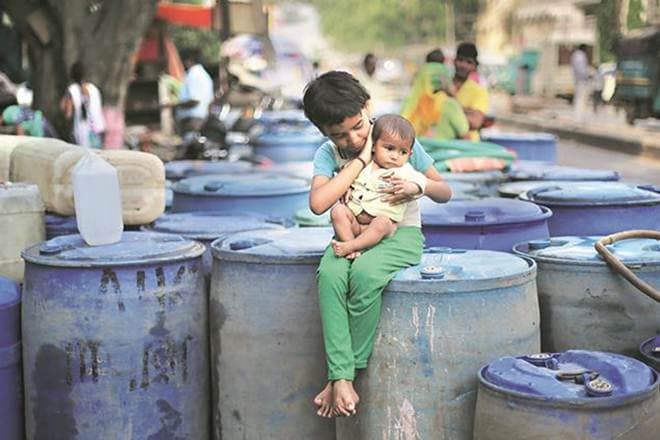 Like Sangam Vihar, there are several other colonies facing water crisis, including Khanpur, Devli, Neb Serai, Jaitpur, Okhla and Tughlaqabad. (Representational Image/IE)