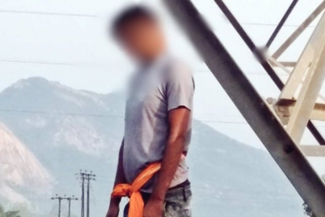 Body of BJP worker Dulal Mahato. (Image: Kailash Vijayvargiya/ Twitter)