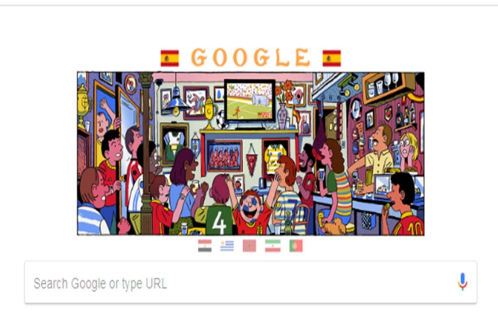 Google celebrates day 2 of FIFA World Cup with doodle
