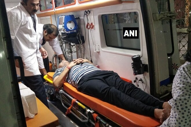 Jain being taken to the hospital (ANI)