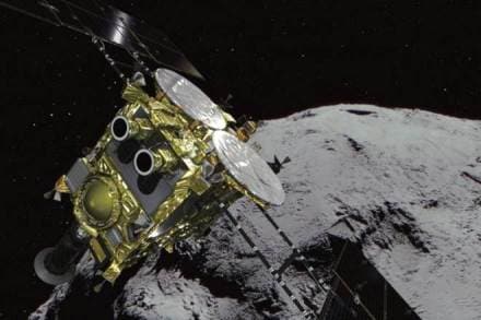 Hayabusa2 probe (JAXA via AP) Hayabusa2 probe (JAXA via AP)