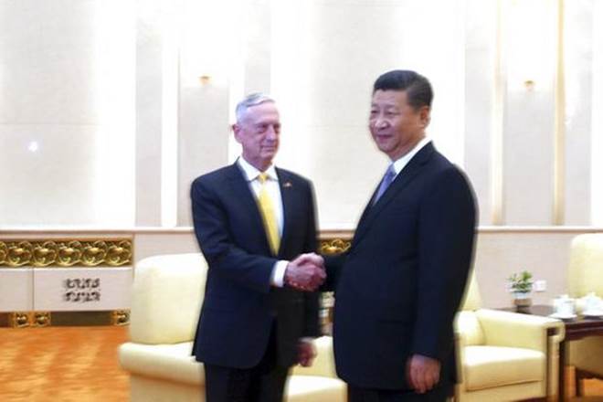 James Mattis meeting with Xi comes as relations between Washington and Beijing have been marred. (AP) James Mattis meeting with Xi comes as relations between Washington and Beijing have been marred. (AP)