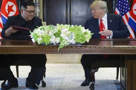 trump-kim meeting, trump joke, kim reaction
