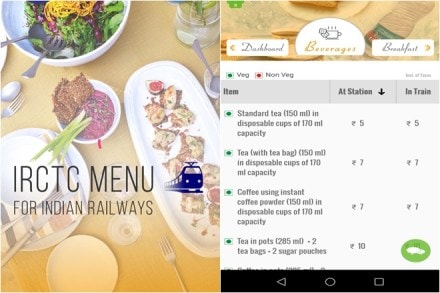 'Menu on Rail' app by IRCTC has been launched