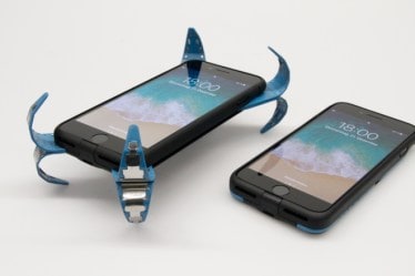 The ‘mobile airbag’, formally called the AD (active damping) phone case, protects the phone from display shattering when you drop it