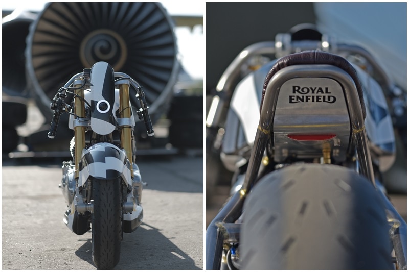 The ‘Lock Stock’ gets a brazed steel drag racing frame, which has been made in partnership with chassis masters - Harris Performance, blending old-school styling with performance.