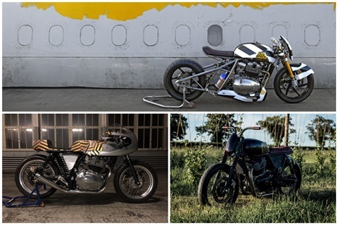 New Royal Enfield Interceptor and Continental GT 650 based custom bikes unveiled at Wheels & Waves 2018