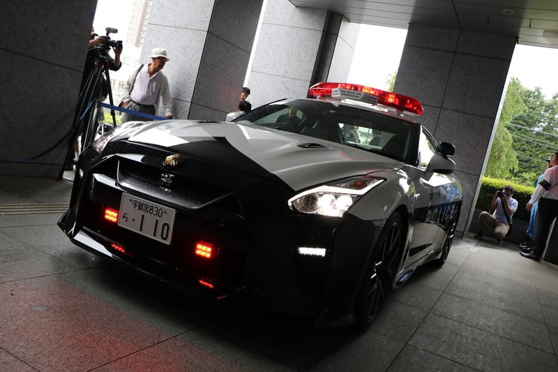 This one-of-a-kind #Nissan GT-R was donated by a resident of Tochigi, Japan, to his local police force.