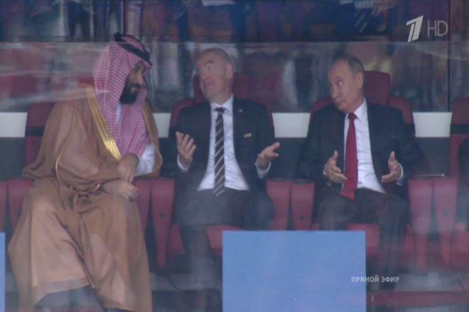 FIFA World Cup 2018, FIFA World Cup 2018 Putin, FIFA World Cup 2018 Russia, FIFA World Cup 2018 Mohammed Bin Salman, FIFA World Cup 2018 Saudi Arabia, FIFA WC 2018, Russia, Saudi Arabia