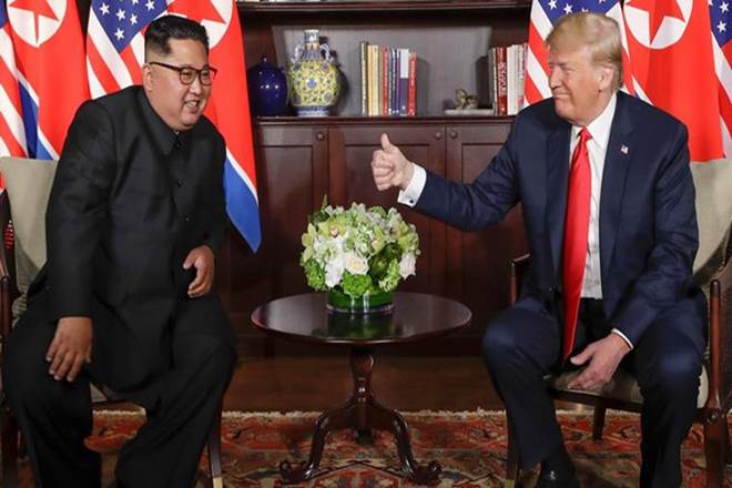 US President Donald Trump said on Wednesday that now there is no threat of nuclear attack from North Korea. (IE)