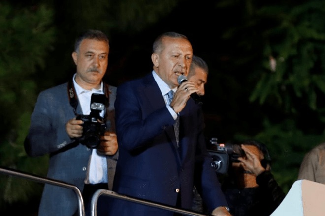 Turkish President Tayyip Erdogan addresses his supporters in Istanbul, Turkey (Reuters) Turkish President Tayyip Erdogan addresses his supporters in Istanbul, Turkey (Reuters)