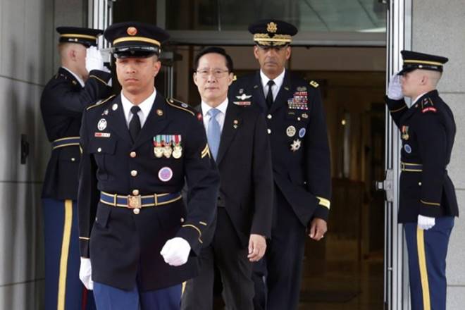 US, USA, SOUTHKOREA, BASE, Defence, North Korea, Japan, South Korea, Military Conflicts, Diplomacy, Foreign Policy, China, PRC, Aerospace, Asia Pacific, Nuclear Armaments, Nuclear Proliferation, Major News, National Security, Emerging Market Countries, United States, Aerospace and Defense (TRBC)