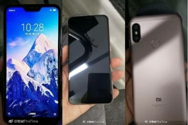 Xiaomi Redmi 6 Pro can be seen sporting a notch on the top of the display
