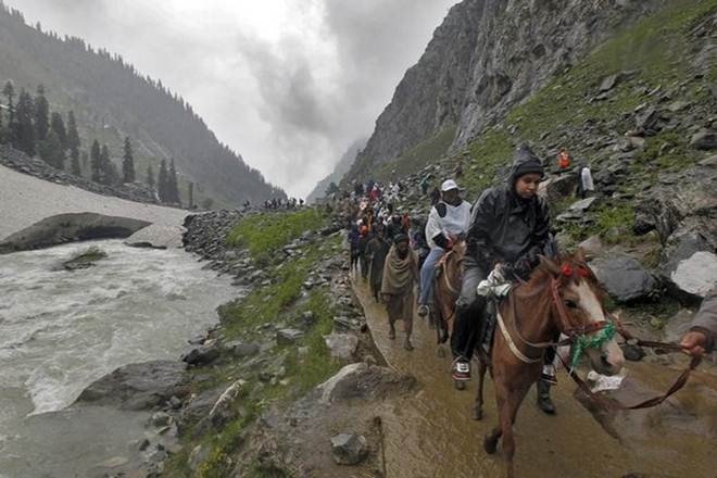 Amarnath Yatra, Amarnath Yatra suspended, bad weather, Jammu and Kashmir, Bhagwati Nagar Yatri Niwas, jammu,Baltal, pahalgam