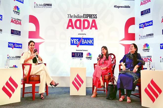 The Indian Express Film Critic Shubhra Gupta and National Features Editor Devyani Onial in conversation with Swara Bhasker The Indian Express Film Critic Shubhra Gupta and National Features Editor Devyani Onial in conversation with Swara Bhasker