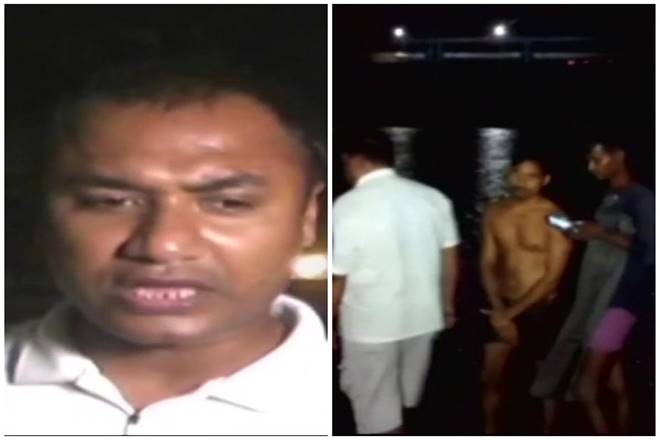 Circle Officer Manoj Gupta, and the accident spot (Image: ANI)