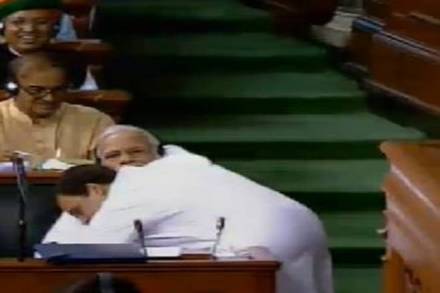 The photo of Rahul Gandhi’s forced hug of a stiff and stunned Prime Minister Narendra Modi in Parliament could become part of the Congress’s campaign for 2019. 