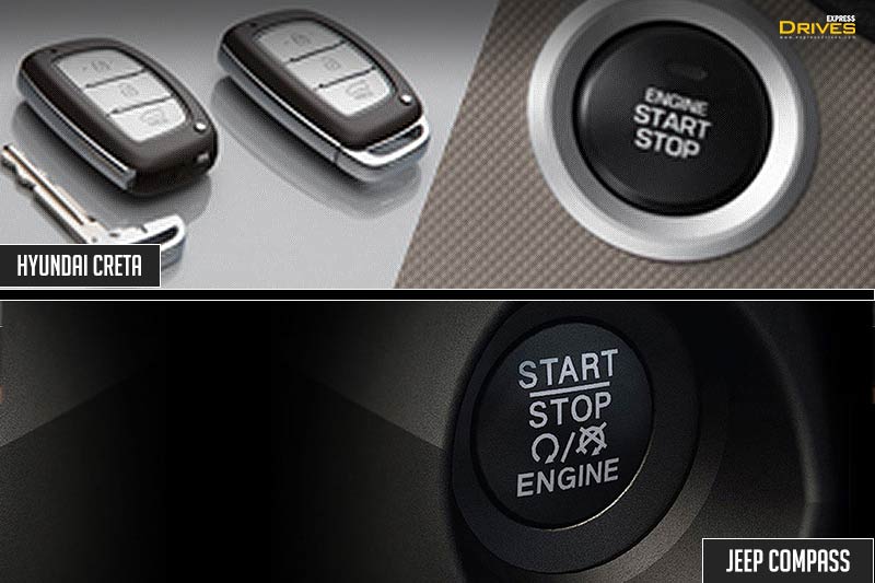 Keyless entry on 2018 Hyundai Creta and Jeep Compass