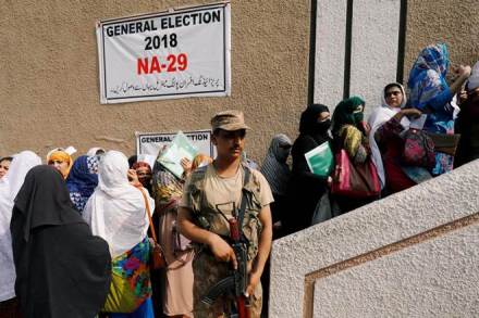 Army personnel deployed at the polling stations (Image: Reuters) Army personnel deployed at the polling stations (Image: Reuters)