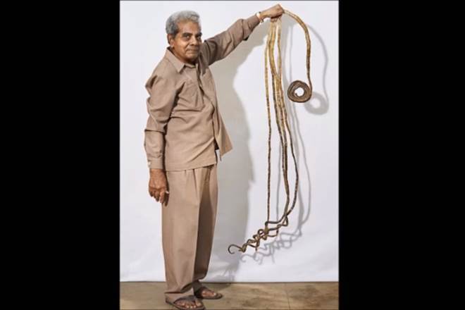 shridhar chillal, world longest fingernails, 66 year long nail, world record, Ripley