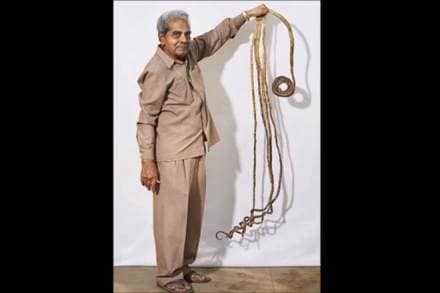 shridhar chillal, world longest fingernails, 66 year long nail, world record, Ripley