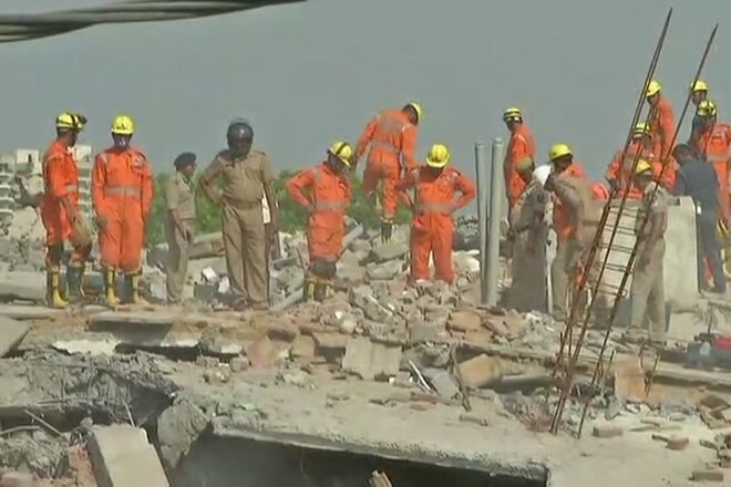 greater noida building collapse, greater noida news, building collapse in greater noida, shahberi greater noida, shahberi news, shahberi noida, shahberi village