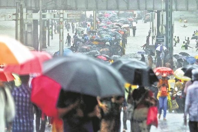  Intermittent rain continued to lash Mumbai even as a few trains were cancelled and several others were delayed due to heavy water-logging on railway tracks. 