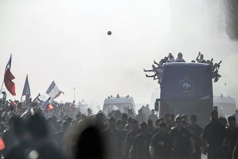 The FIFA World Cup 2018-winning France football team, players of runners up Croatia and bronze medal winner Belgium have returned home to a heroes' welcome. The crowd went berserk as hundreds of thousands packed the Champs Elysees in Paris for their victory parade ahead of a presidential reception in the evening. France overcame a determined Croatia team to win 4-2 in Sunday's final, with teenager Kylian Mbappe applying the coup de grace and cementing his place as a new global superstar at the age of just 19.