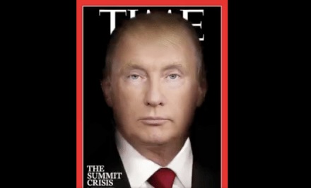Donald Trump and Vladimir Putin morphed. Donald Trump and Vladimir Putin morphed.