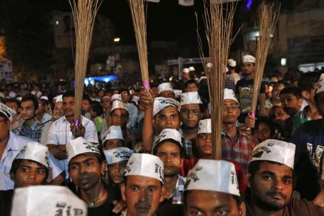 Supporters of AAP (Reuters)