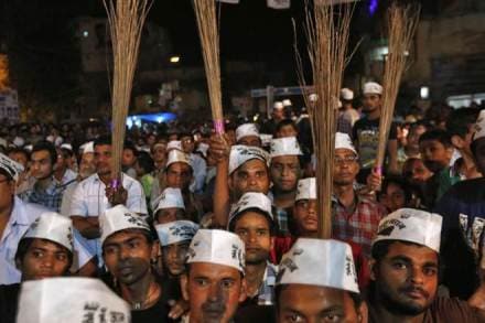 Supporters of AAP (Reuters)