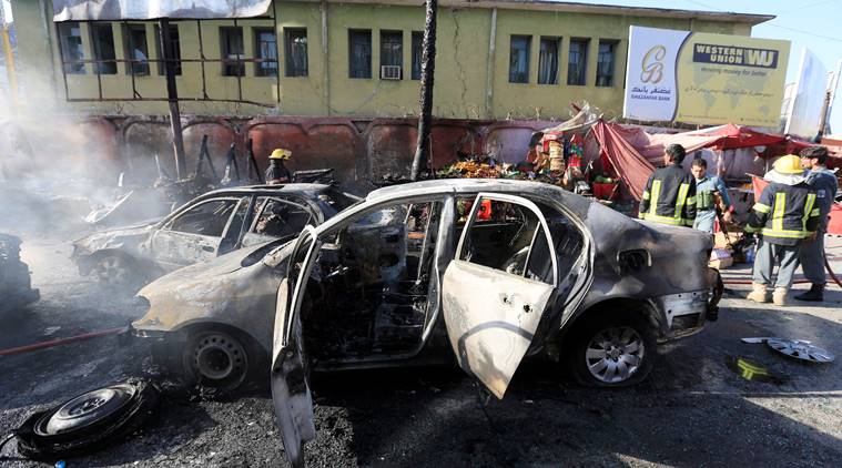 Khalsa was travelling in a convoy to meet Afghan President Ashraf Ghani when the explosion occurred. (Reuters) Khalsa was travelling in a convoy to meet Afghan President Ashraf Ghani when the explosion occurred. (Reuters)