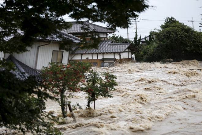 Although a weather front had settled between western and eastern Japan, there was a risk that heavy rains would continue as warm airflow towards the front. (Reuters)