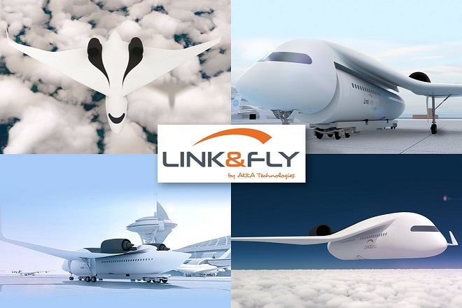 "Link & Fly" is Akka Technologies’s new flagship aircraft design. (Source: Twitter, Akka Tech)