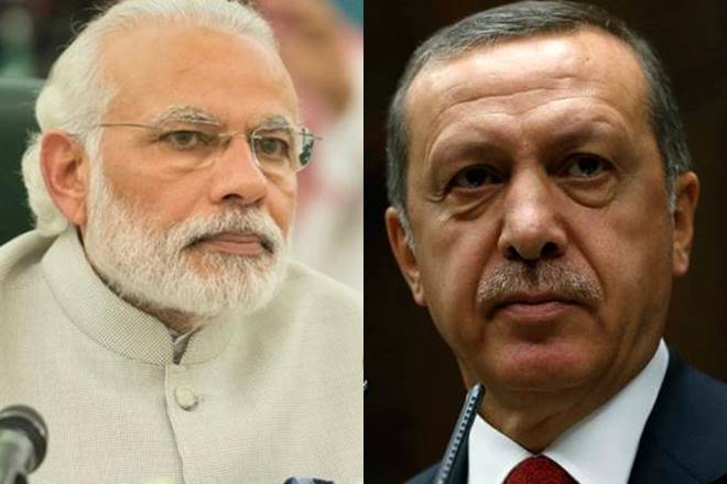 Modi said he discussed with Erdogan how to further cement the bilateral relations for the benefit of the people of the two countries. (Reuters)