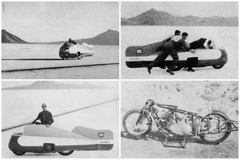 The same year, the 200 mile an hour barrier was broken. Wilhelm Herz broke Triumph rider Allen’s record on an NSU, raising the bar to 340.2 km/h. He became the first man to break the 200 mph barrier. (Image: Motorcycleandmotorcycle)
