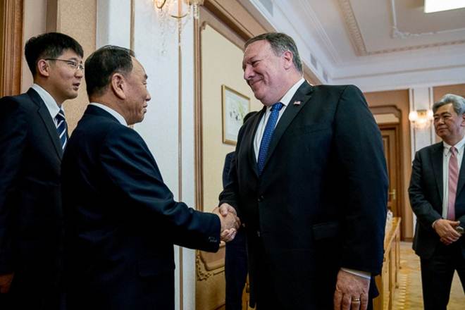 us north korea, us north korea news, us north korea relations, us north korea meeting, us north korea tenstion, us north korea sanctions, mike pompeo, kim jong un, nuclear disarmament