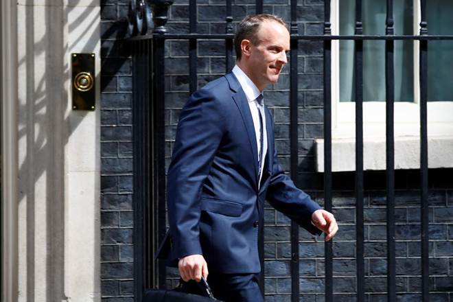Dominic Raab, who replaced David Davis after he quit the role earlier this month in protest over the government's Brexit strategy, said "some conditionality between the two" was needed. Dominic Raab, who replaced David Davis after he quit the role earlier this month in protest over the government's Brexit strategy, said "some conditionality between the two" was needed.