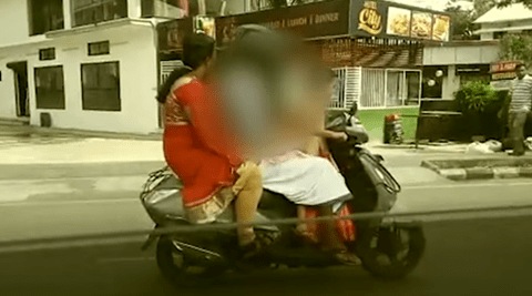 Driving license of man in Kerala cancelled after four-year-old daughter rides a scooter in this shockingly dangerous video!
